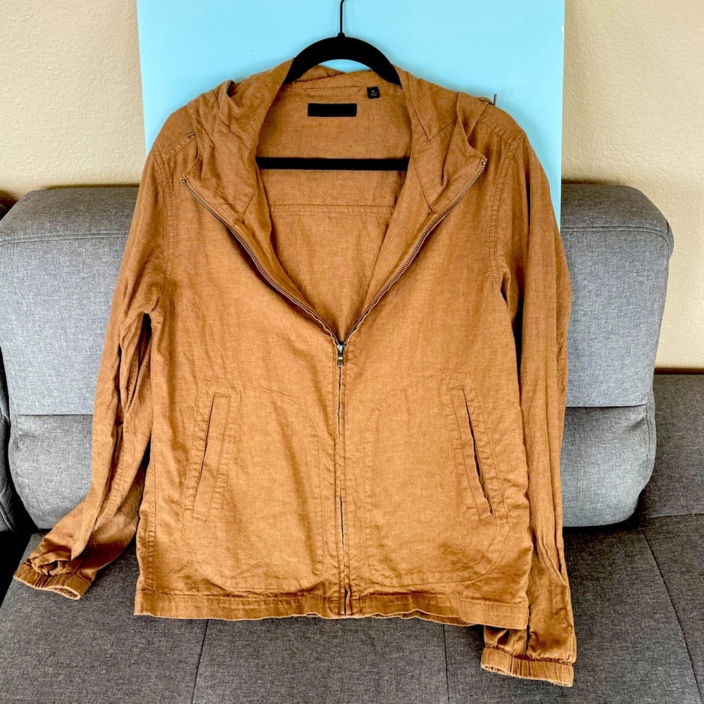 Men’s Uniqlo Brown Linen Style Hoodie